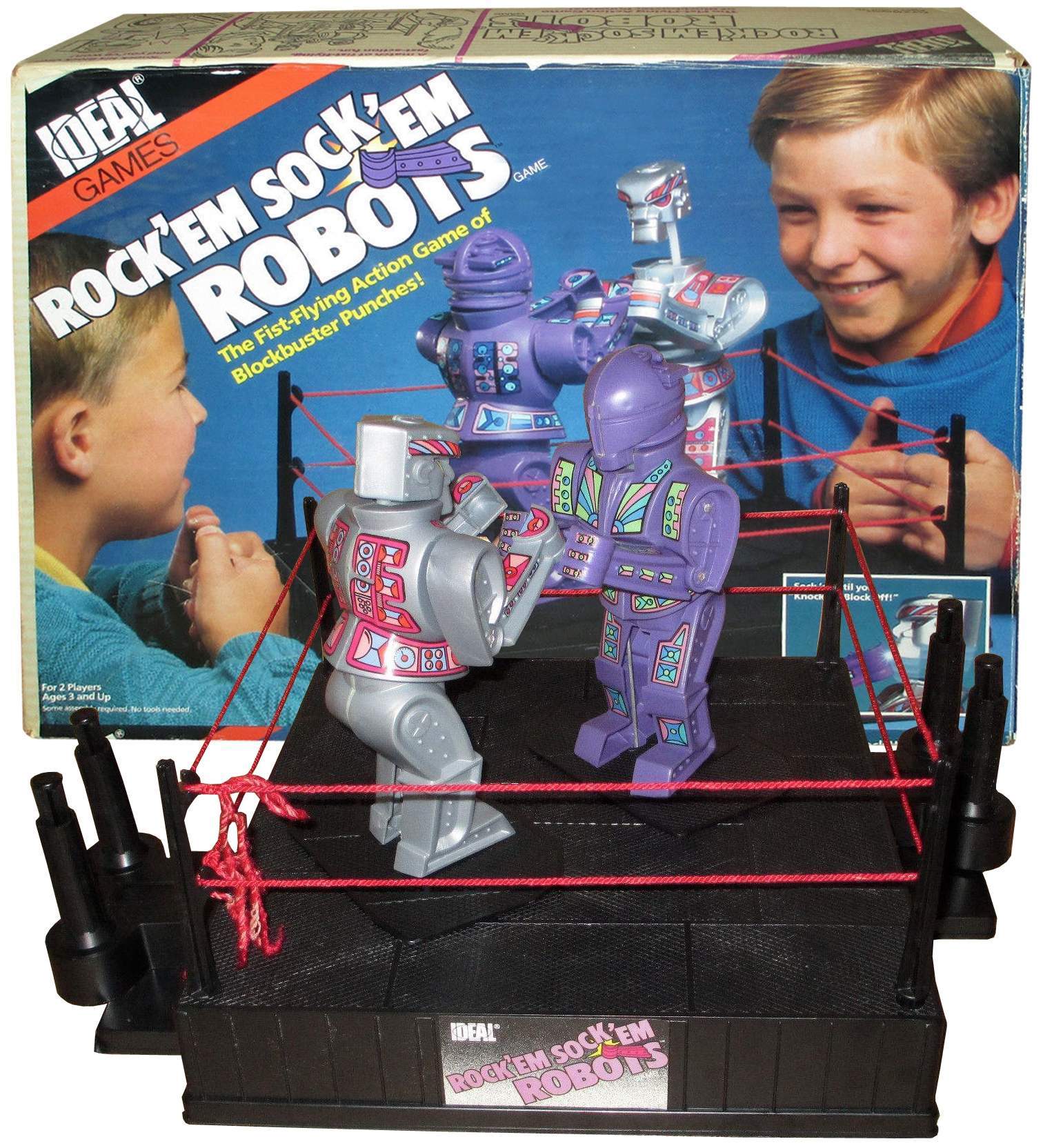 Rock em Sock em Robots Classic Box Retro Boxing Fun Toy Game 1966 Kids 