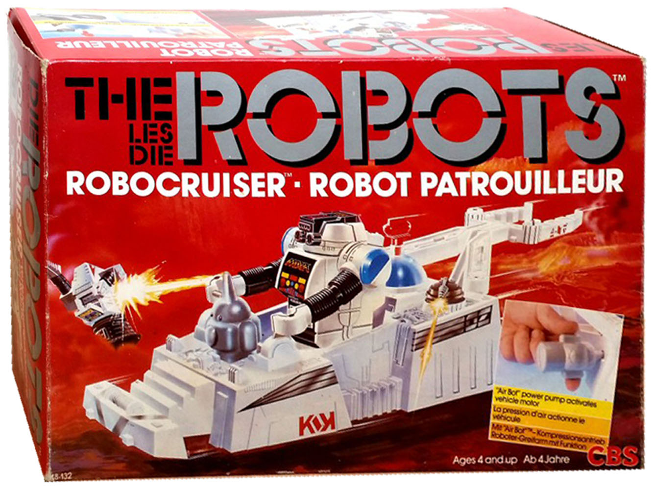 Vintage IDEAL Toys 1980s ROBOFORCE Robot Defender Vehicle W/ BOX 