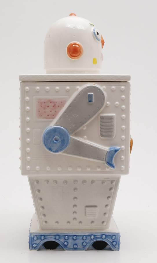 Ceramic Cookie Jar Robot