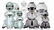 Tomy, Omnibot, Hearoid, OOM, Omnibot MK II, Robots, Omnibot 2000, Verbot, Chatbot, Omni, Crackbot, R.A.D., Buster, Maxx Steele, Hero, Robie Sr, Robots 80, Armatron, Rumble Robots, R2D2, Lost In Space, B9, Tomy Robots, Radio Shack Robots