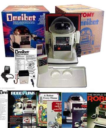  Tomy Omnibot known as ,The Little Fellow, is the most durable of robots. The programming is done by recording the movement commands to a regular cassette tape which can be played back at certain times by using the builtin clock
