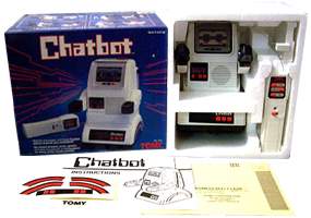 Chatbot by Tomy 1985 - The Chatbot is a Wireless Robot with a Remote Control internal tape recorder and a Serving Tray