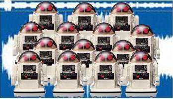 Tomy, Omnibot, Hearoid, OOM, Omnibot MK II, Robots, Omnibot 2000, Verbot, Chatbot, Omni, Crackbot, R.A.D., Buster, Maxx Steele, Hero, Robie Sr, Robots 80, Armatron, Rumble Robots, R2D2, Lost In Space, B9, Tomy Robots, Radio Shack Robots