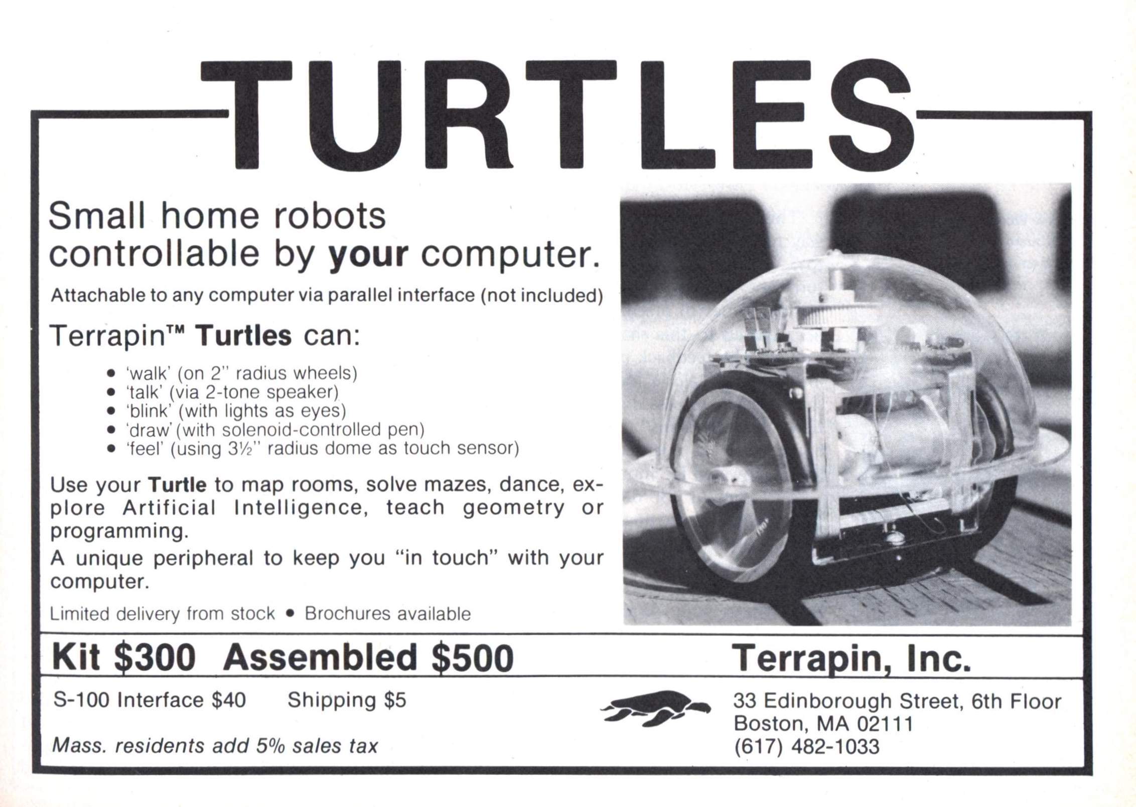 Terrapin Turtle Robot