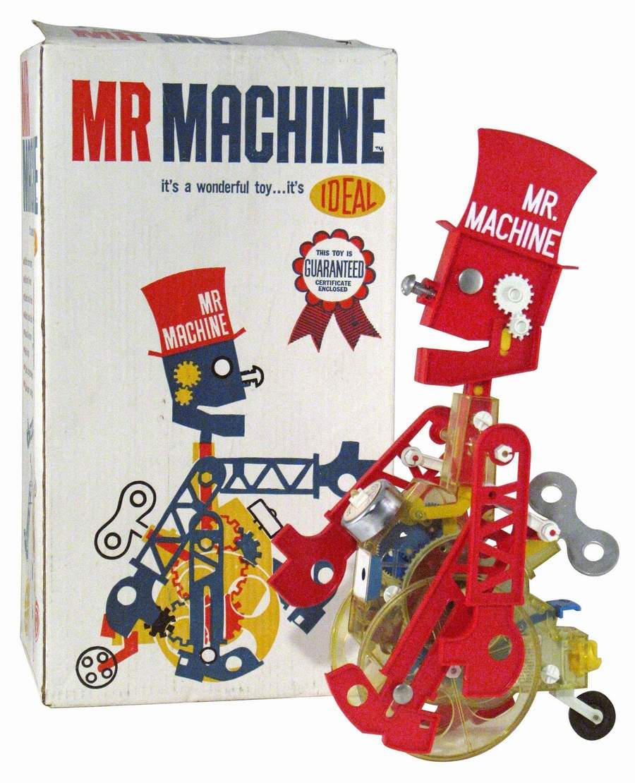 IDEAL Mr Machine Robot PATENT Art Print READY TO FRAME!!!! Original wind up toy 