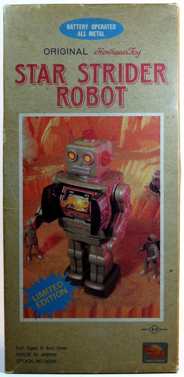 STAR STRIDER ROBOT 限定版 Japan's 1980's Star Strider . All 3 colors and 2 box art