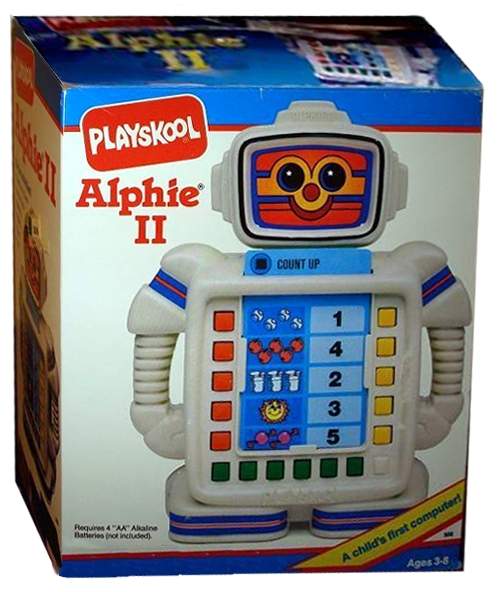 Vintage Alphie Electronic Robot By Playskool Works Toy Game Canada ...